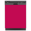 Load image into Gallery viewer, Hot Pink Color Magnet Skin on Black Dishwasher
