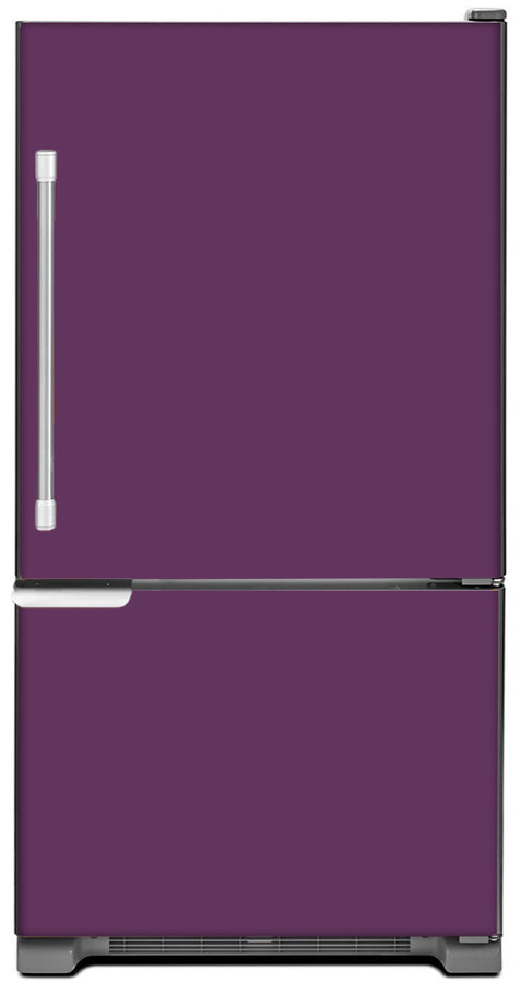  Lavender Mauve Color Magnet Skin on Model Type Bottom Freezer Refrigerator 