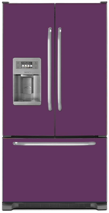  Lavender Mauve Color Magnet Skin on Model Type French Door Refrigerator with Ice Maker Water Dispenser 