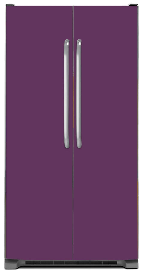  Lavender Mauve Color Magnet Skin on Model Type Side by Side Refrigerator 