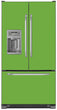 Load image into Gallery viewer, Lime Green Color Magnet Skin on Model Type French Door Refrigerator with Ice Maker Water Dispenser

