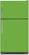 Load image into Gallery viewer, Lime Green Color Magnet Skin on Model Type Top Freezer Refrigerator
