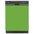 Load image into Gallery viewer, Lime Green Color Magnet Skin on Black Dishwasher
