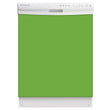 Load image into Gallery viewer, Lime Green Color Magnet Skin on White Dishwasher
