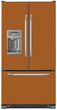 Load image into Gallery viewer, Metal Copper Color Magnet Skin on Model Type French Door Refrigerator with Ice Maker Water Dispenser

