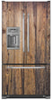 Load image into Gallery viewer, Natural Wood Planks Magnet Skin Panel on Refrigerator Model Type French Door Fridge with Ice maker
