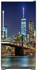 New York City Magnet Skin on Model Type Bottom Freezer Refrigerator