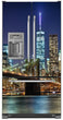 Load image into Gallery viewer, New York City Magnet Skin on Model Type French Door Refrigerator with Ice Maker Water Dispenser
