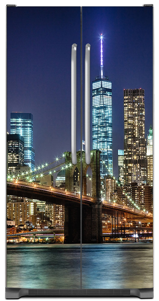 New York City Magnet Skin on Model Type Side by Side Refrigerator