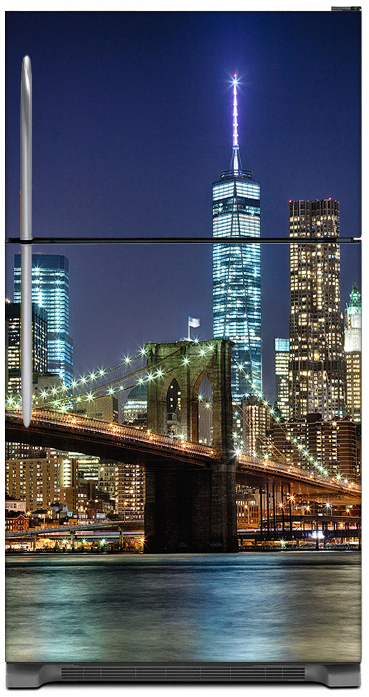 New York City Magnet Skin on Model Type Top Freezer Refrigerator