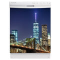 New York City Magnet Skin on White Dishwasher