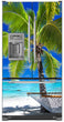 Load image into Gallery viewer, Perfect Palm Tree Magnet Skin on Model Type French Door Refrigerator with Ice Maker Water Dispenser

