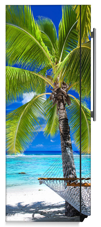  Perfect Palm Tree Magnet Skin on Side of Refrigerator 