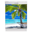 Load image into Gallery viewer, Perfect Palm Tree Magnet Skin on White Dishwasher
