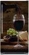 Load image into Gallery viewer, Pour a Glass of Wine Magnetic Refrigerator Skin Wrap Panel Cover on Model Type Fridge Top Freezer Refrigerator
