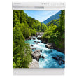 Load image into Gallery viewer, Rapids Country Magnet Skin on White Dishwasher
