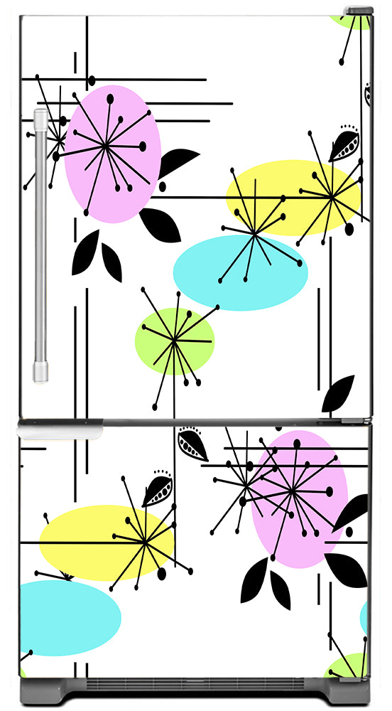 Magnetic Art Refrigerator Wraps Change Fridge Door Look Decorations ...