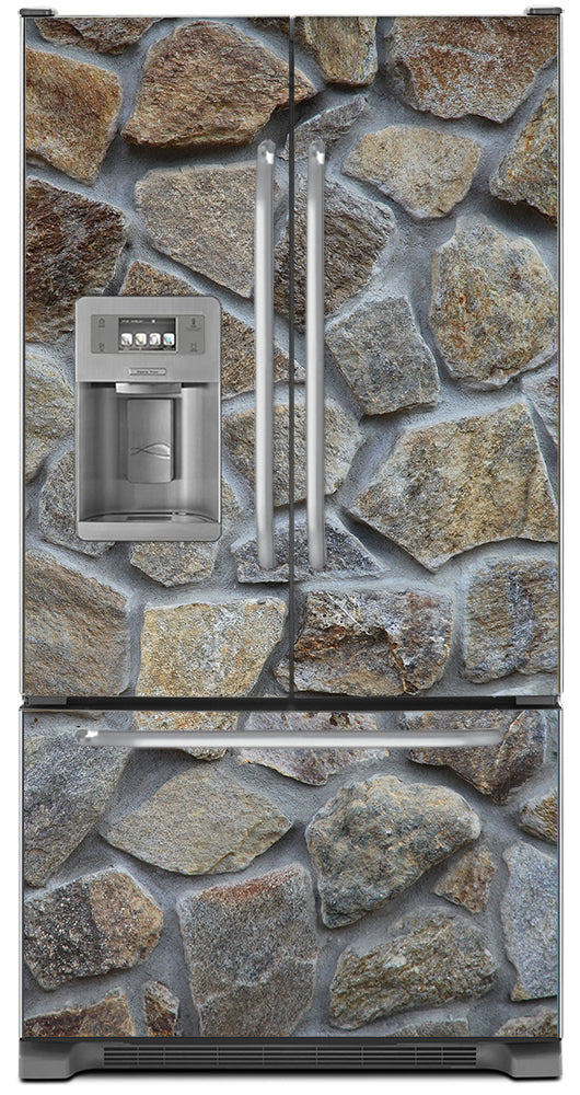 Best! Stone Wall Refrigerator Skins