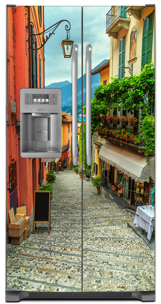 Best! European Cobblestone Path Refrigerator Skins