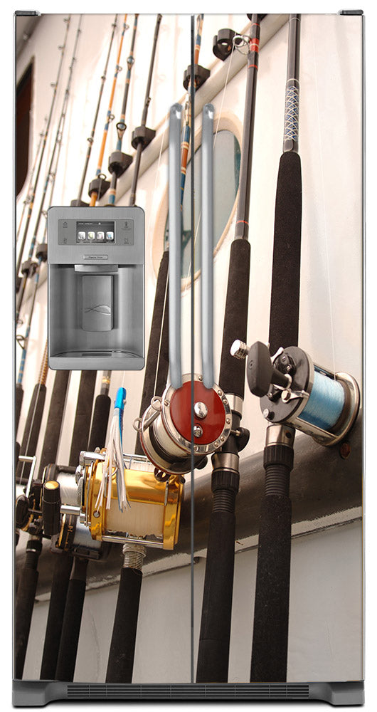 Best! Gone Fishing Refrigerator Skins