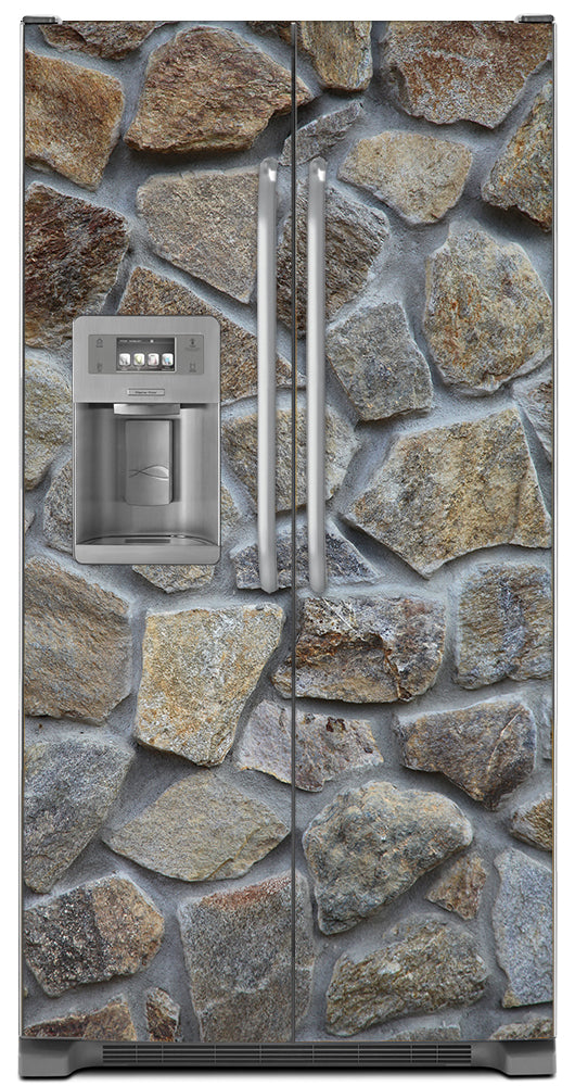 Best! Stone Wall Refrigerator Skins