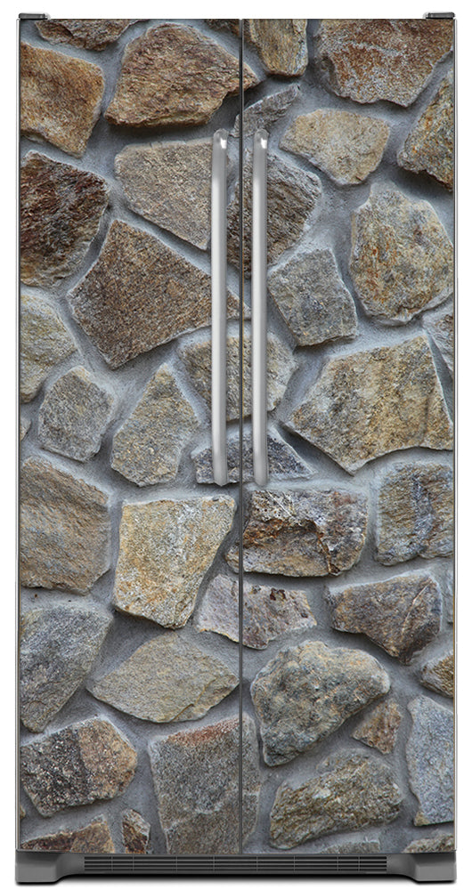 Best! Stone Wall Refrigerator Skins