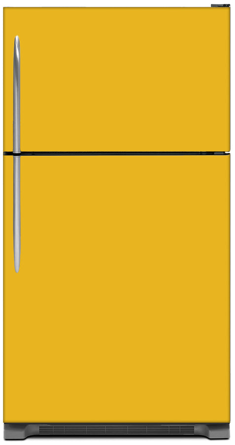  School Bus Yellow Color Magnet Skin on Model Type Top Freezer Refrigerator 