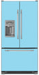 Load image into Gallery viewer, Sky Blue Magnet Skin on Model Type French Door Refrigerator with Ice Maker Water Dispenser
