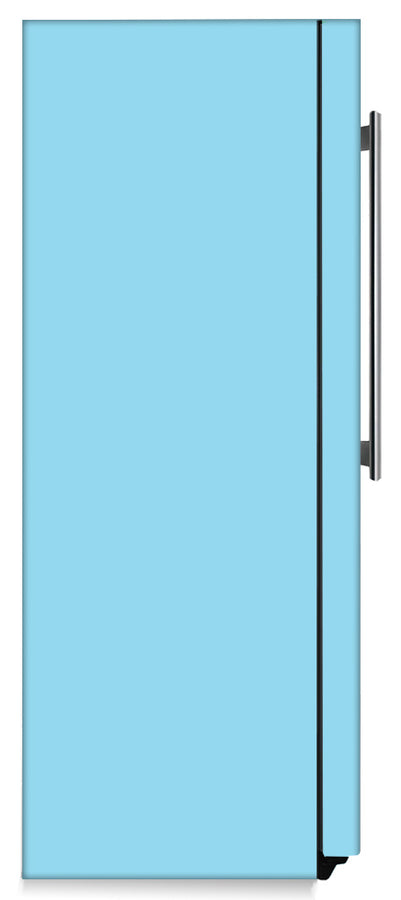  Sky Blue Magnet Skin on Side of Refrigerator 