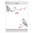 Load image into Gallery viewer, Song Birds Magnet Skin on White Dishwasher
