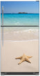 Load image into Gallery viewer, Starfish On Beach Magnet Skin on Model Type Top Freezer Refrigerator
