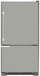 Load image into Gallery viewer, Stone Gray Color Magnet Skin on Model Type Bottom Freezer Refrigerator
