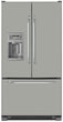 Load image into Gallery viewer, Stone Gray Color Magnet Skin on Model Type French Door Refrigerator with Ice Maker Water Dispenser
