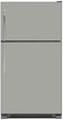 Load image into Gallery viewer, Stone Gray Color Magnet Skin on Model Type Top Freezer Refrigerator
