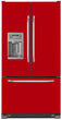 Load image into Gallery viewer, Strawberry Red Color Magnet Skin on Model Type French Door Refrigerator with Ice Maker Water Dispenser
