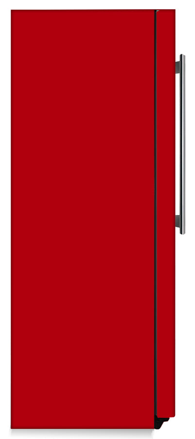  Strawberry Red Color Magnet Skin on Side of Refrigerator 