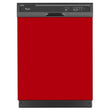 Load image into Gallery viewer, Strawberry Red Color Magnet Skin on Black Dishwasher
