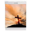 Load image into Gallery viewer, Sunrise Cross Magnet Skin on White Dishwasher
