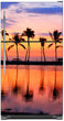 Load image into Gallery viewer, Sunset Palm Trees Magnet Skin on Model Type Top Freezer Refrigerator
