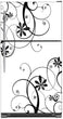 Load image into Gallery viewer, Swirling Flowers Magnet Skin on Model Type Top Freezer Refrigerator

