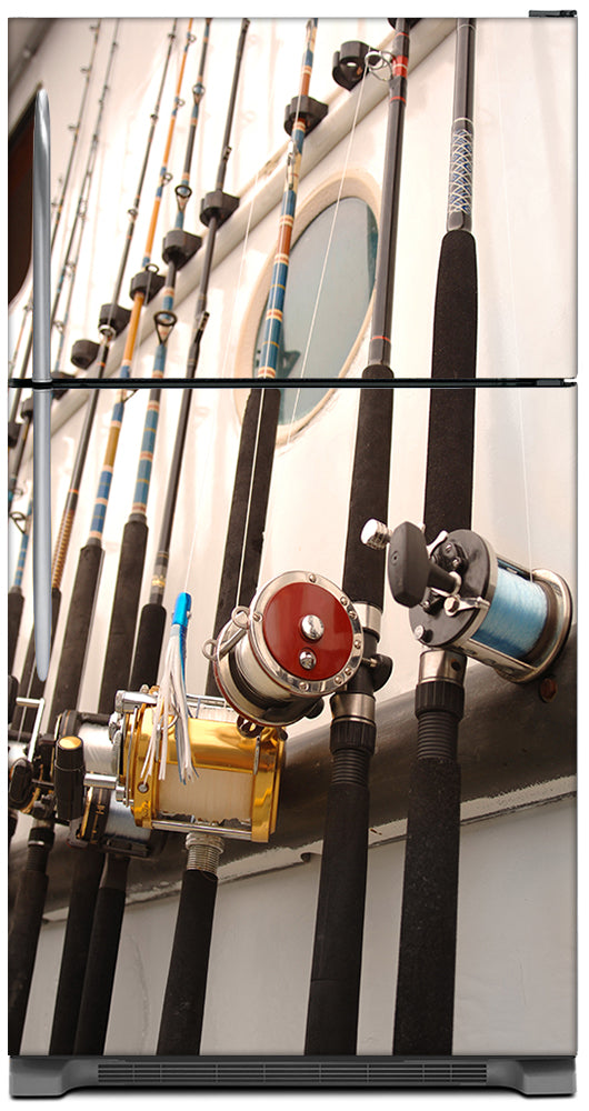 Best! Gone Fishing Refrigerator Skins