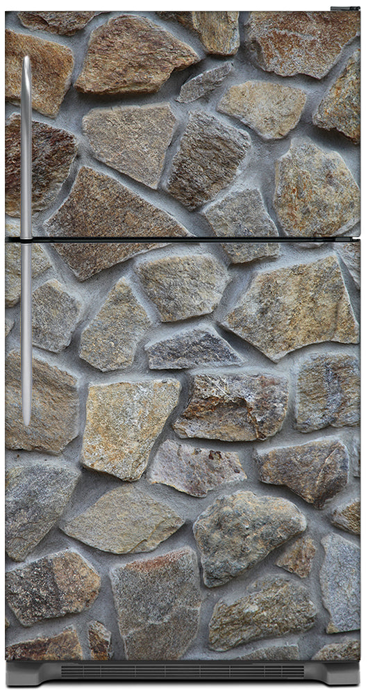 Best! Stone Wall Refrigerator Skins