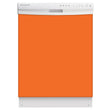 Load image into Gallery viewer, Tangerine Orange Color Magnet Skin on White Dishwasher
