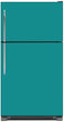 Load image into Gallery viewer, Teal Turquoise Color Magnet Skin on Model Type Top Freezer Refrigerator
