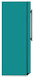 Load image into Gallery viewer, Teal Turquoise Color Magnet Skin on Side of Refrigerator
