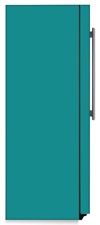  Teal Turquoise Color Magnet Skin on Side of Refrigerator 