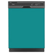 Load image into Gallery viewer, Teal Turquoise Color Magnet Skin on Black Dishwasher
