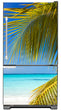 Load image into Gallery viewer, Tropical Breeze Magnetic Refrigerator Cover Wrap Skin Panel on Model Type Fridge Bottom Freezer Refrigerator

