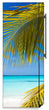 Load image into Gallery viewer, Tropical Breeze Magnetic Refrigerator Skin Cover Wrap on Fridge Side Panel
