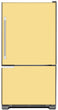 Load image into Gallery viewer, Vanilla Cream Color Magnet Skin on Model Type Bottom Freezer Refrigerator
